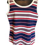 Vintage Red white and blue sleeveless top Size M Photo 0