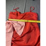 Women's Holiday‎ Sweetheart Bow Mini Dress Future Collective Coral Red LARGE Photo 3