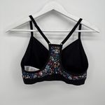 Joy Lab Target Black Floral Sports Bra Size Medium Athletic Photo 2