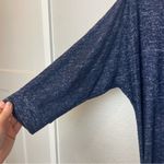 Charming Charlie Navy Blue Cowl Neck Fitted Midi Sweater Dress Size XL Photo 2