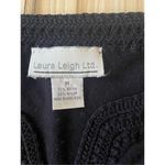 Laura Leigh Vintage Crotchet Black Women’s Top Size M Photo 1