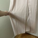 Anthropologie BHLDN Antonia Georgette Dress blush pink maxi gown size 12 Photo 4