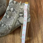 Carlos Santana  Grey snakeskin Tibbie ankle boots Photo 8