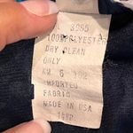 VTG 80s Lace Bow Tie Graphic Pattern Belted Dress SZ M Mad Men Doiley Unique Blue Size M Photo 10