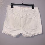 Old Navy white O.G. Straight Secret smooth pockets high rise jean shorts Photo 2
