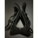 Van Eli Black Leather‎ Slingback Kitten Heels Womens Shoes Size 10 Photo 4