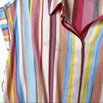 Francesca's NWT Francesca’s Addie Striped Button Front Top Size Medium Photo 7