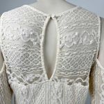 Hollister Ivory Lace Cold Shoulder Dress Photo 5