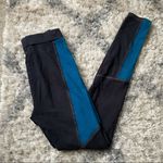 Urban Outfitters  Victory Color block Leggings Blue Teal Black High Rise Waisted Photo 4