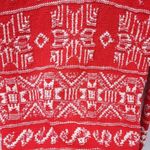 Vintage Ugly Sweater Cambridge Dry Goods Knit Red Cotton Snowflake Holiday Small Photo 11