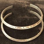 Vintage 2 Native American Design Sterling Silver Cuff Bracelets Price Firm Photo 0