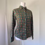 The Territory Ahead Vintage Y2K  Teal, Green & Pink Collared Button Down Shirt Photo 4