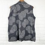 Dahlia Cupcake print vest lagenlook pockets Black size Large Photo 1