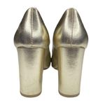 White Mountain Summit ᪥ Aggie Chunky Round Heeled Pumps ᪥ Metallic Gold ᪥ 39 8.5 Photo 3
