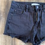 Talula  Black Denim Cutoff High Rise Shorts Size 27 Photo 19