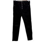 Veronica Beard Debbie Button Fly High Rise Skinny Jeans in Raven Black Sz 29/8 Photo 2