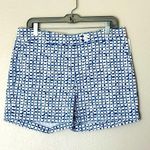 Vineyard Vines Spinnaker Tie Dye Squares Printed Blue/White Shorts Size 10 Photo 0