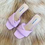 Steve Madden  Lavender Purple Twinkled Soft-Volume Knotted Dress Mules Size 6.5 Photo 1