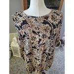 Maggie Barnes  Womens 4X Floral Print Tank Top Black Button Down Top Set‎ Photo 4