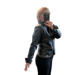 Attention Brand Trending Fitted Genuine Leather Moto Jacket MEDIUM Photo 10