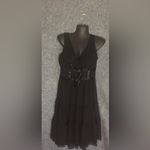 Robbie Bee  Dress Fit & Flare Sleeveless Lined Black V-Neck Size 8 Photo 2