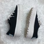 Toms Alpargata Lug Platform Lace Up Sneakers Black White 6 Photo 3