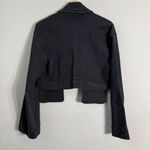 Ioanna Kourbela Basics Cropped Denim Jacket Women's Small Black Designer NWOT Photo 9