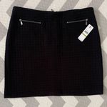 Laundry by Shelli Segal Elegant Black Textured Skirt Size 14 New with Tag Photo 0