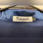 Yimanie Women’s Long Sleeve Sleepwear Soft Button Down‎ Pajamas Top Size L. Blue Size L Photo 4