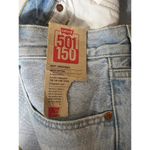 Levi's  501 150 Women's High Rise Fitted Straight Leg Distressed Jeans w/ Stain Photo 4