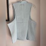 Urban Outfitters  Blue Party Girl Cotton- Blend Button Down Sleevless Shirt Photo 3