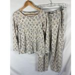 J Jill Sleep Sueded Elliptical Tee and Straight Leg Pant Set Size XS Gray Photo 1