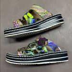 L'ATISTE L'Artiste by Spring Step Naomi Monarch Leather Multi Strap Slide Sandals Photo 9