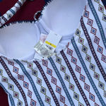 Jessica Simpson  white swimsuit top w/ tassels 
Women’s M medium 
NWT Photo 2
