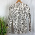 Yansi Fugel Tan & Brown Animal Leopard Print Knit Long Sleeve Cardigan Sweater S Photo 1