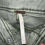 Free People  Green Cargo‎ Shorts with Distressed Hem Photo 4