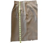 Ann Taylor Vintage 100% Silk Pencil Skirt Beige Lined Size 8 – Classic 90s Photo 2
