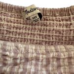 Madewell purple gingham puffed sleeve top. XXS Photo 4