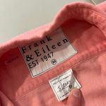 Frank & Eileen Italian Woven Cotton Women's Pink Herringbone Shirt Size XS Photo 7