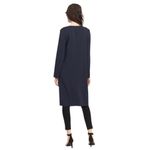 Vince  Dress V-Neck Popover Long Sleeve Tunic Navy Blue Size XS Minimalist Simple Photo 4