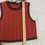 House of Harlow Knit Sweater & Pleated Skirt Set Rust w/ Black Trim Size L NWT Size L Photo 9