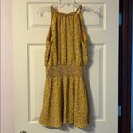 Miami  Mini Dress Mustard Yellow & White Floral Medium Photo 4