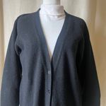 American Vintage Vintage Katherine O'Neil Black 100% Cashmere Cardigan Sweater Size M Classic Photo 1