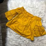 A New Day  off shoulder flare sleeve yellow top size small Photo 2