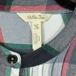 Matilda Jane Coming to Town Plaid Shirt Dress Women's Size M Holiday Pintuck Photo 2