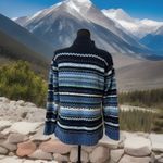 Vintage 90s CabinCreek PM Geometric Pattern Ribbed Sweater Made In Korea Size undefined Photo 3