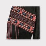 Miss Me Tunic Dress Sz S Embroidered Aztec Print Long Sleeve Boho Peasant Photo 4