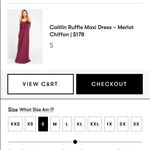 Show Me Your Mumu Caitlin Cold Shoulder Gown Red Cherry Red NEW Photo 8