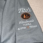 NWT Travis Mathew Womens Golf Polo with Tito’s Vodka Logo Sz SMALL Gray Photo 3