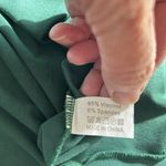 Women’s Side Ruched Jersey Knit Tank Body Con Dress Green Size M Size M Photo 5